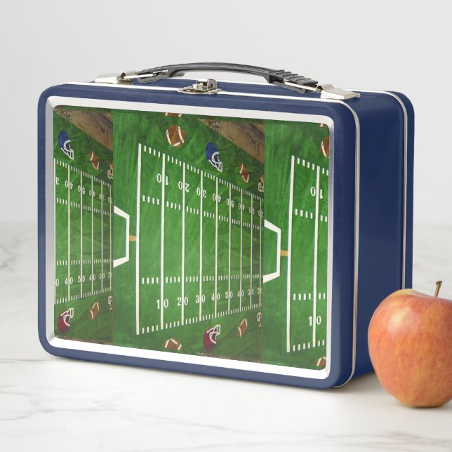 Fußballfeld Metall Lunch Box (Beispiel)