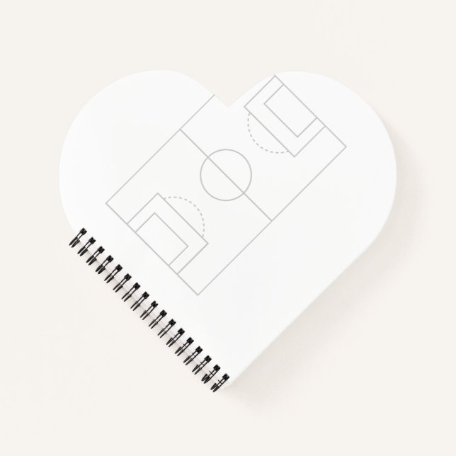 Fußballfeld Notizbuch (Vorderseite)