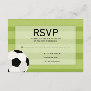 Fußballfeld Thema Bar Mitzvah UAWG RSVP Karte