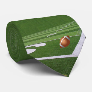 Fußballfeld und Ball Football Team Necktie Krawatte