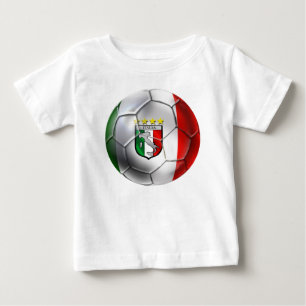 Fußballflagge Italiens Forza Azzurri Calcio Baby T-shirt