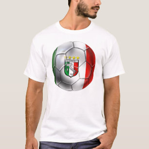 Fußballflagge Italiens Forza Azzurri Calcio T-Shirt