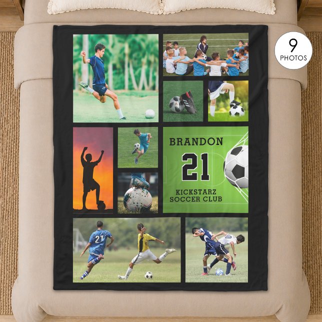Fußballfoto Collage Personalisiert Fleecedecke (Von Creator hochgeladen)
