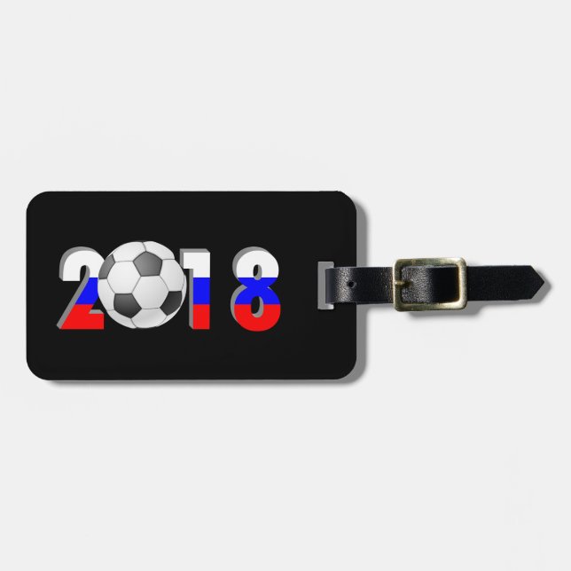FUSSBALLFUSSER 2018 GEPÄCKANHÄNGER (Vorderseite horizontal)
