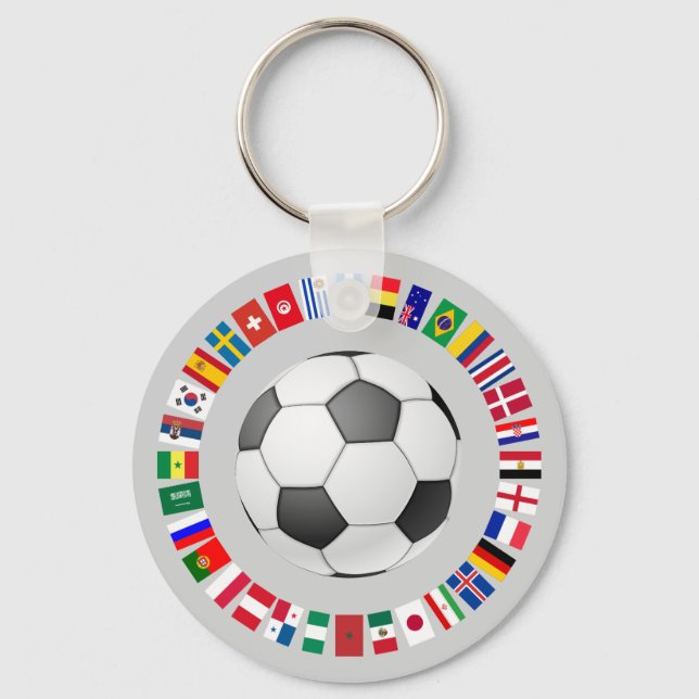 FUSSBALLFUSSER 2018 SCHLÜSSELANHÄNGER (Vorderseite)