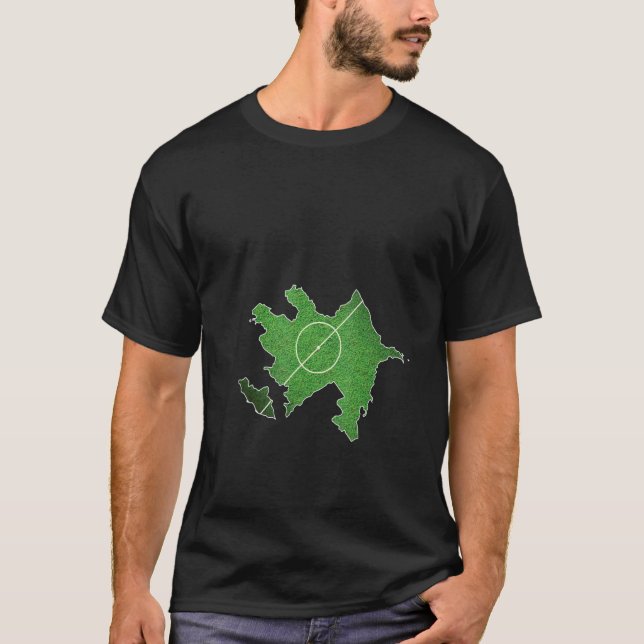 Fußballgericht Aserbaidschan T-Shirt (Vorderseite)