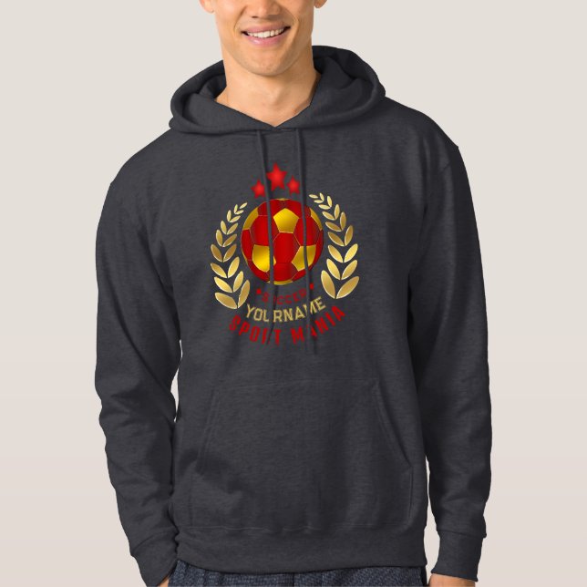 Fußballgeschenke für Männer Hoodie (Vorderseite)