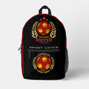 Fußballgeschenke für Teenager Bedruckter Rucksack