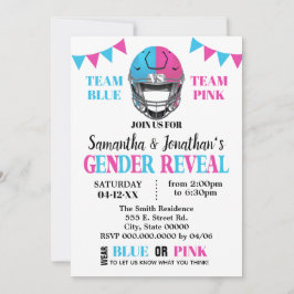 Fußballgeschlecht: Rosa oder blaue Dusche Einladung