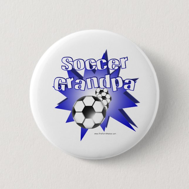 Fußballgroßvater Button (Vorderseite)