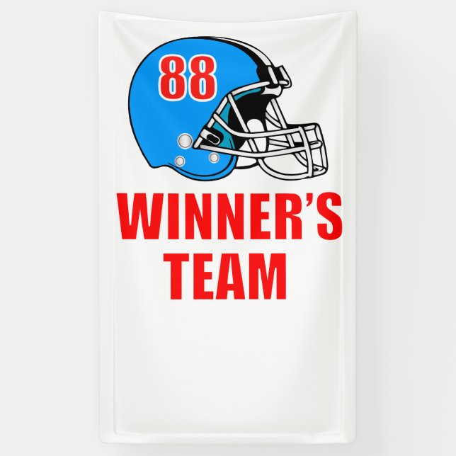 Fußballhelm Banner (Vertikal)