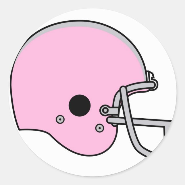 Fußballhelme Runder Aufkleber (Vorderseite)