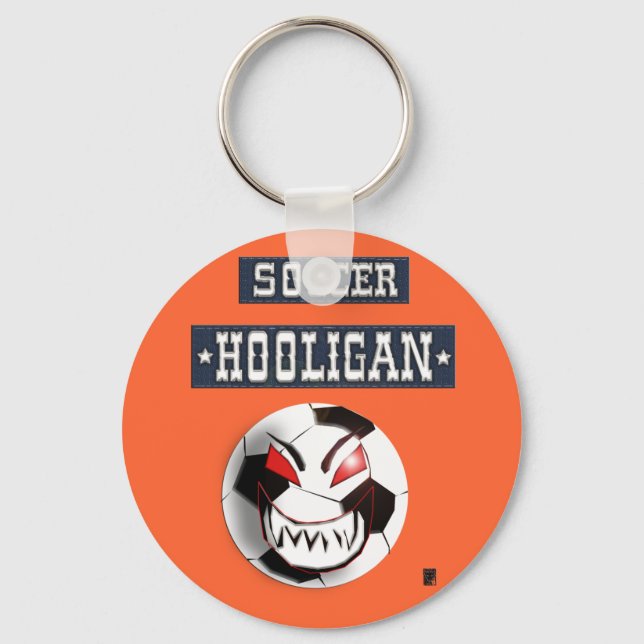 Fußballhooligan Schlüsselanhänger (Vorderseite)