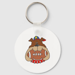 Fußballhund Schlüsselanhänger
