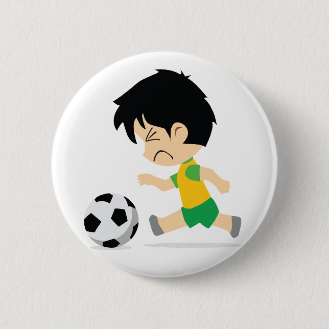 Fußballjunge Button (Vorderseite)