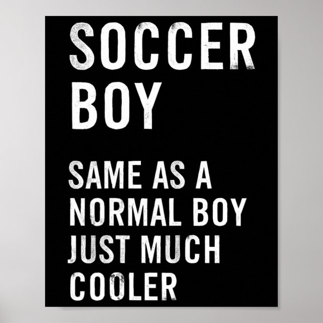 Fußballjunge Definition Lustig  Poster (Vorne)
