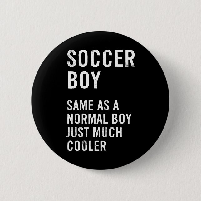 Fußballjungen-Definition Lustig Button (Vorderseite)
