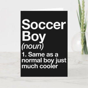 Fußballjungen-Definition Lustiger Sport  Karte