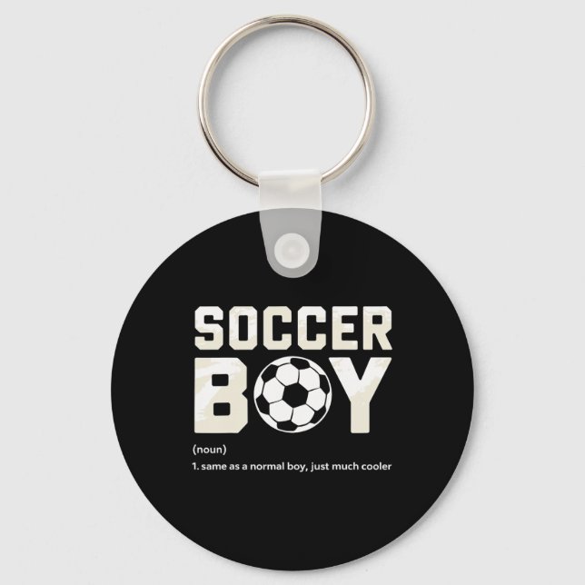 Fußballjungen-Definition  Schlüsselanhänger (Vorderseite)