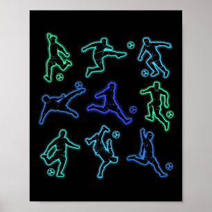 Fußballjungen Kinder Poster