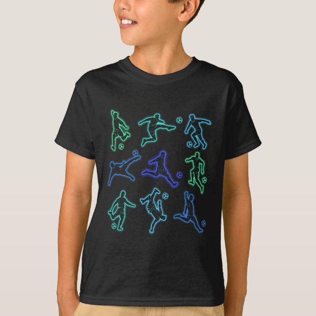Fußballjungen Kinder  T-Shirt (Vorderseite)