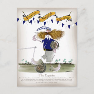 Fußballkapitän Postkarte