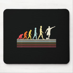 Fußballkick Menschliche Evolution Retro Vintage St Mousepad
