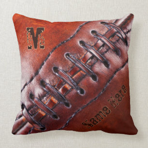 Fußballkissen mit Ihrem Namen, Monogramm oder Numm Kissen