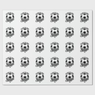 Fußballklasse der Abschlussklasse 2023 Vintage-Abs Geschenkpapier