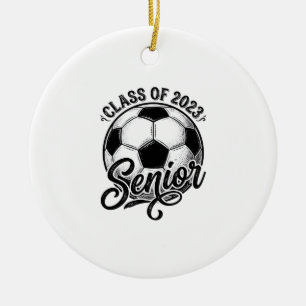Fußballklasse der Abschlussklasse 2023 Vintage-Abs Keramik Ornament