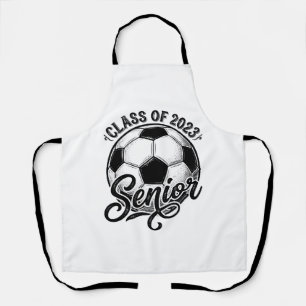 Fußballklasse der Abschlussklasse 2023 Vintage-Abs Schürze