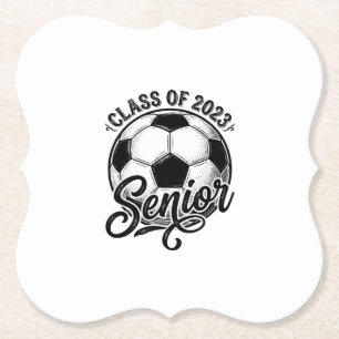 Fußballklasse der Abschlussklasse 2023 Vintage-Abs Untersetzer