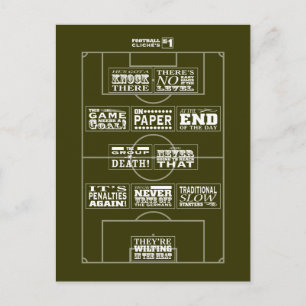 Fußballklischee Nr. 1 Postkarte