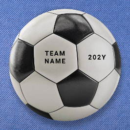 Fußballknopf mit individuellem Teamnamen | Benutze Button