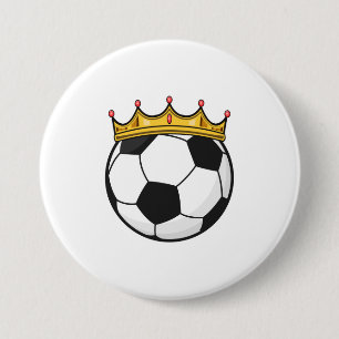 Fußballkönigin Button