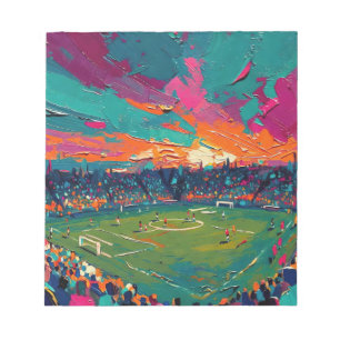Fußballkunst (#1) notizblock