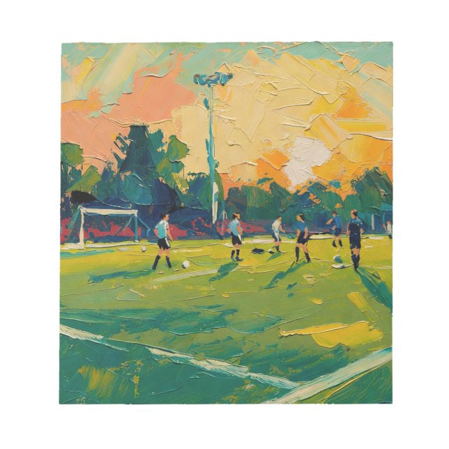 Fußballkunst (#2) notizblock (Vorderseite)