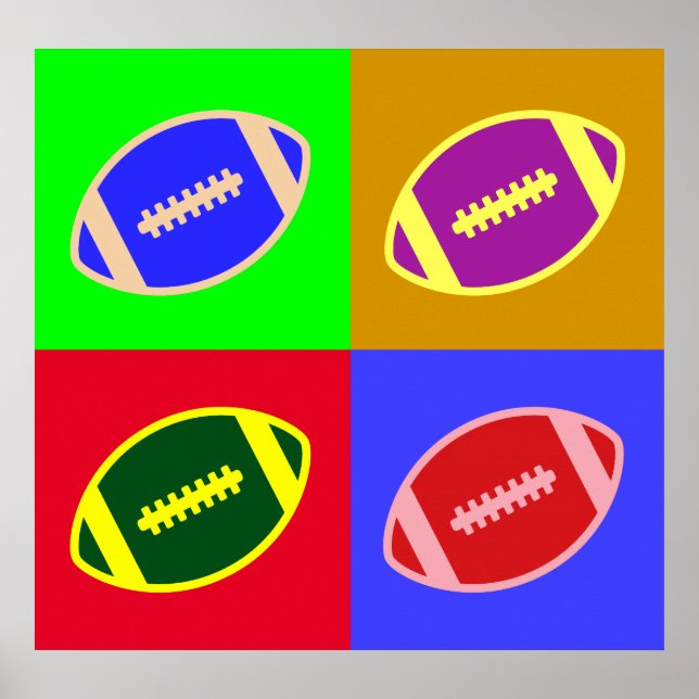 Fußballkunst Poster (Vorne)