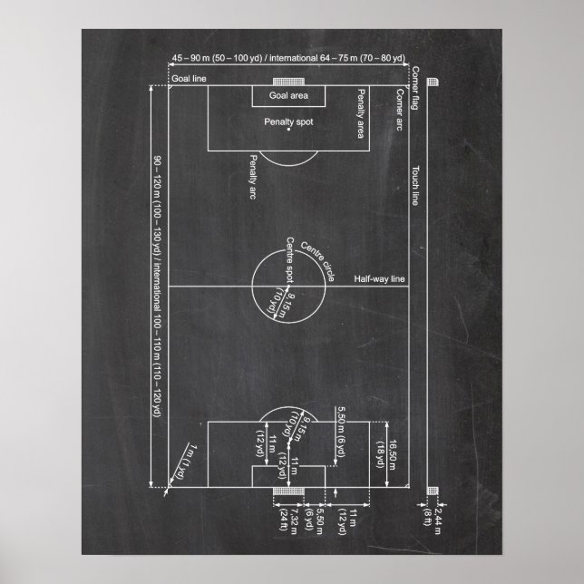 Fußballkunstpatent Poster (Vorne)