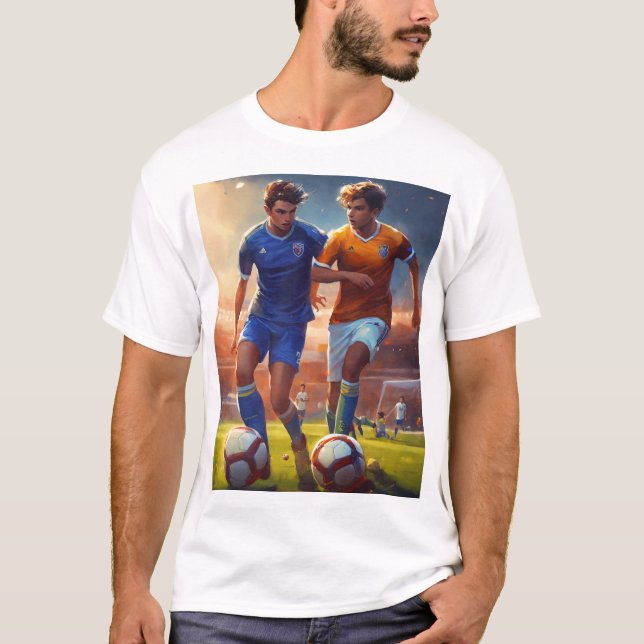 Fußballliebhaber T-Shirt (Vorderseite)