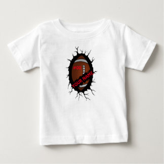 Fußballlogo, Fußball-Individuelle Name, Fußball-Ge Baby T-shirt