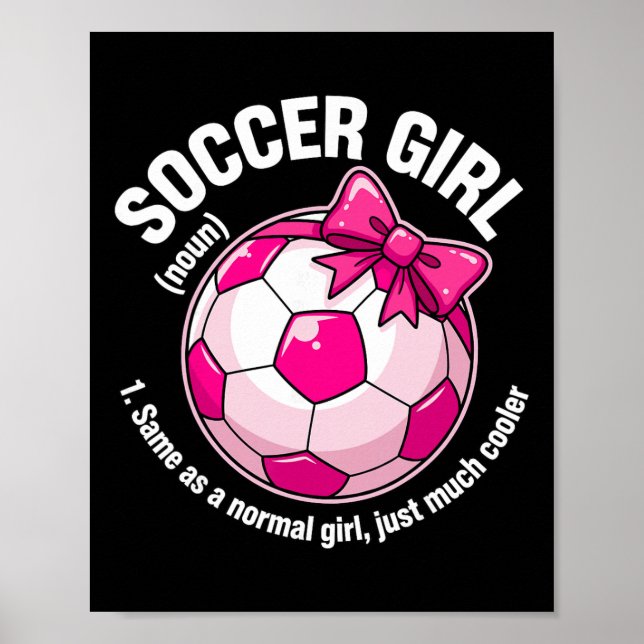 Fußballmädchen-Definition Poster (Vorne)