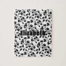 Fußballmädchen Jungs benennen Sportgeschenke Puzzle