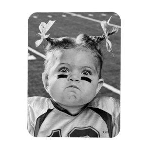 Fußballmädchen Magnet