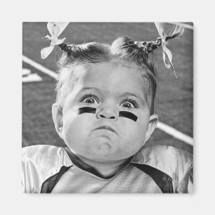 Fußballmädchen Magnet