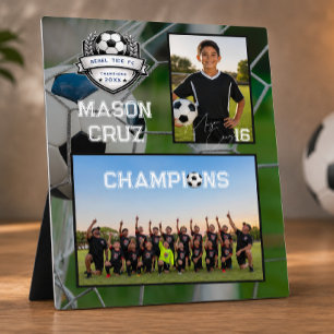 Fußballmannschaft Foto-Erinnerungsgeschenk Fotoplatte