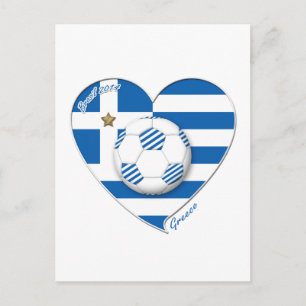 Fußballmannschaft "GRIECHENLAND". Fútbol Grecia Fu Postkarte