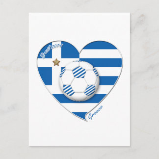 Fußballmannschaft "GRIECHENLAND" Fútbol Grecia Fuß Postkarte