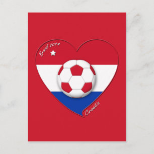 Fußballmannschaft "KROATIEN". Fútbol de Croacia 20 Postkarte