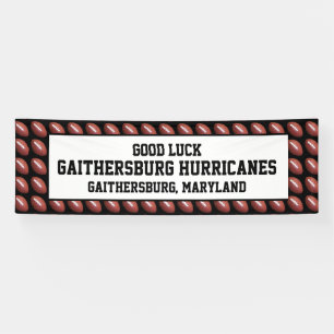 Fußballmannschaft, Personalisierte Text-Viel Glü Banner